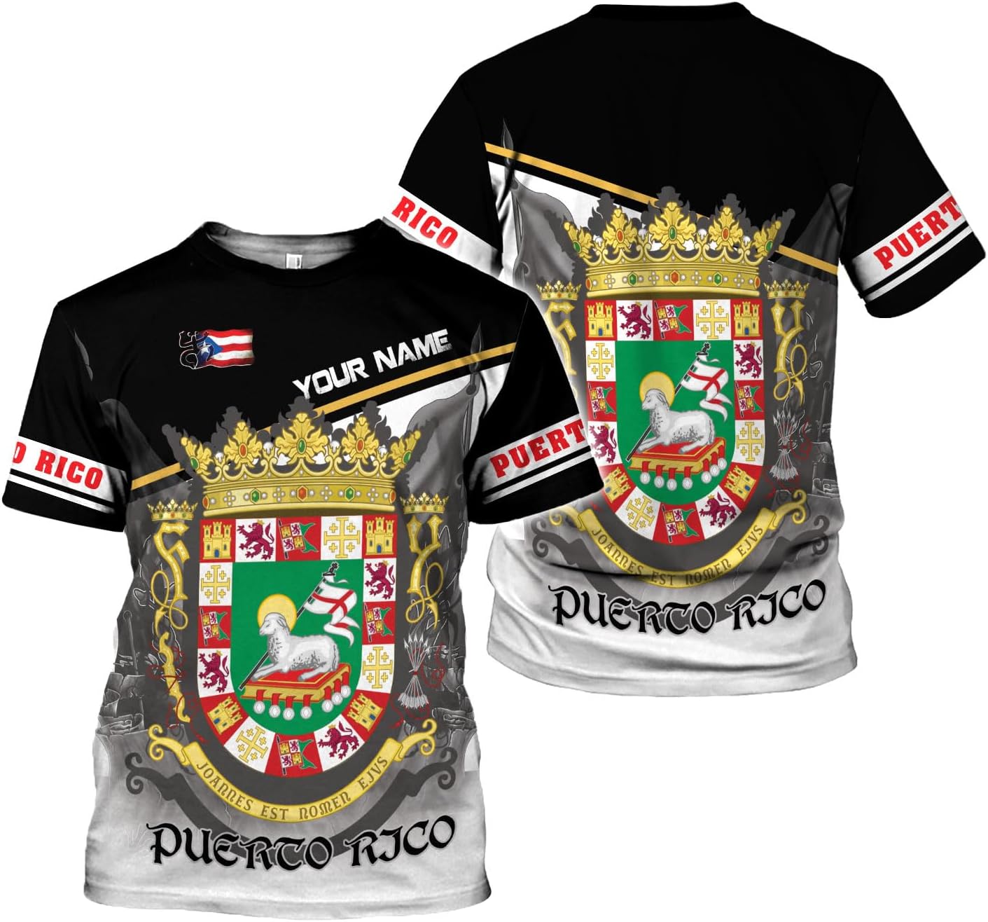 Mostefy Personalized Name Puerto Rico Shirt, Customized Puerto Rico Shirts for Men and Women, Puerto Rico Flag T-Shirt3