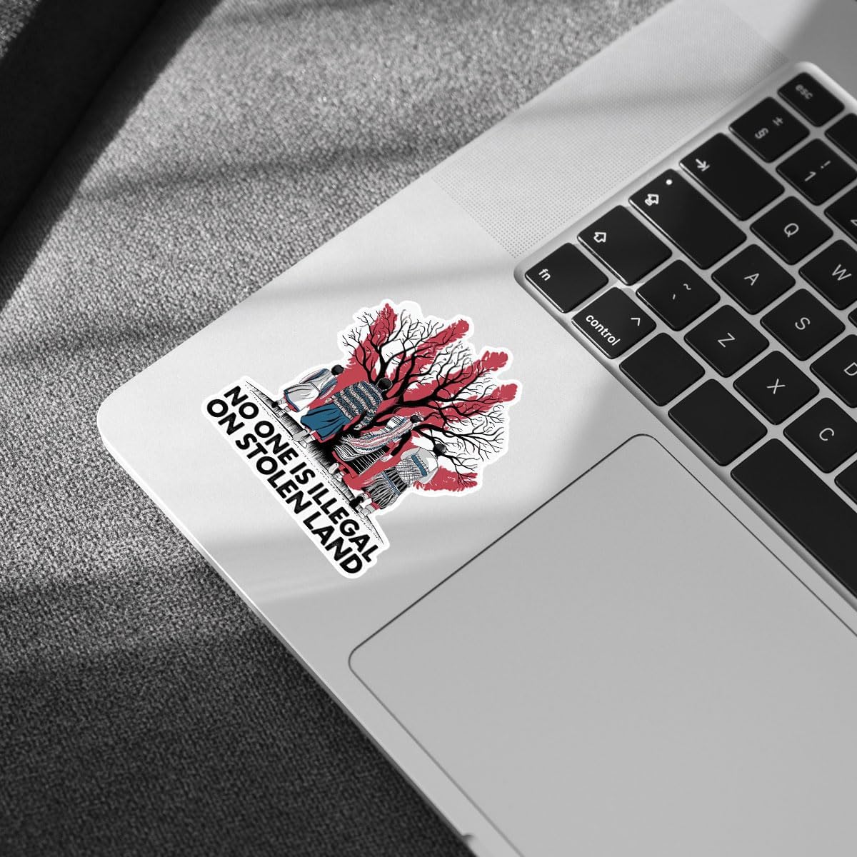 (3 Pcs) No One is Illegal On Stolen Land Sticker - Native American Decal, Indigenous Pride Bumper Sticker for Laptop, Water Bottle, Tumbler, Phone Case, Hard Hat, Helmet, Gifts 3"x3"