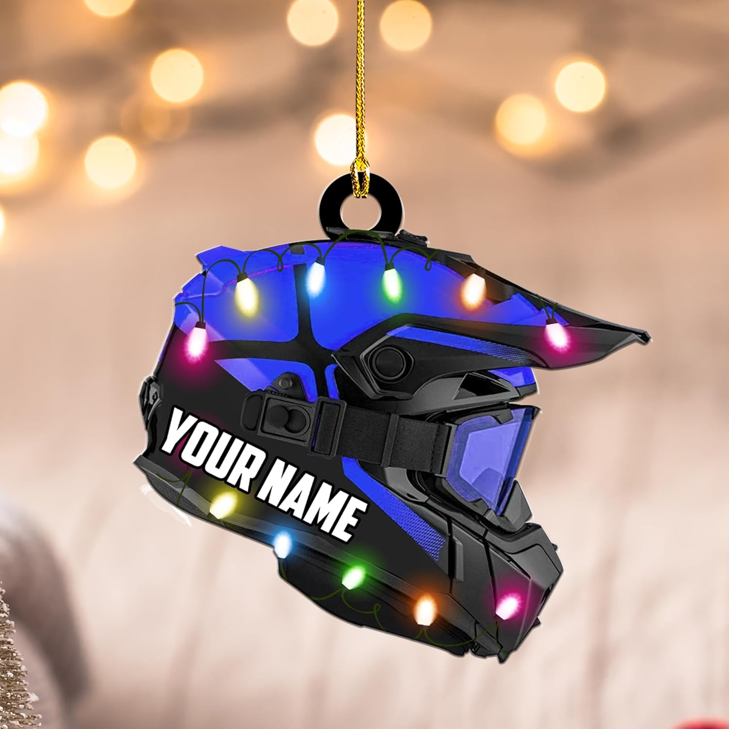 RoyalBro Personalized Snowmobile Ornament Snowmobile Gear Shoes Christmas Ornament for Snowmobile Lovers, Snowmobile Christmas Ornament Gift for Snowmobile Lovers (Style 5)