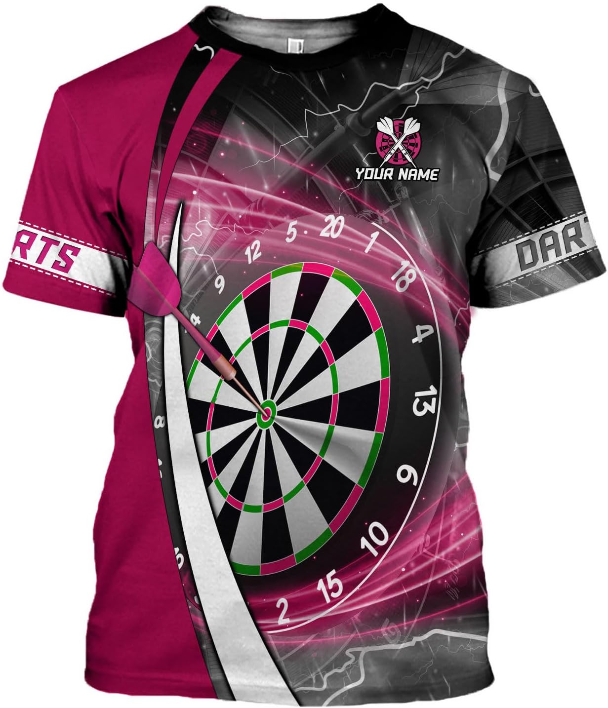 mostprints Personalized Dart Shirts, Darts Shirts for Men, Dart Jerseys for Teams, Dartboard Players Shirt Darts Board Gift