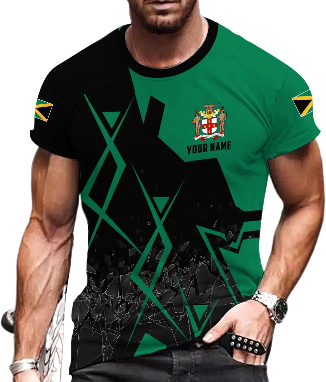 Personalized Jamaica Shirt Custom Jamaica Flag Lion Shirt for Men and Women, Jamaican Pride T-Shirt, Jamaica Tshirt Jamaicana