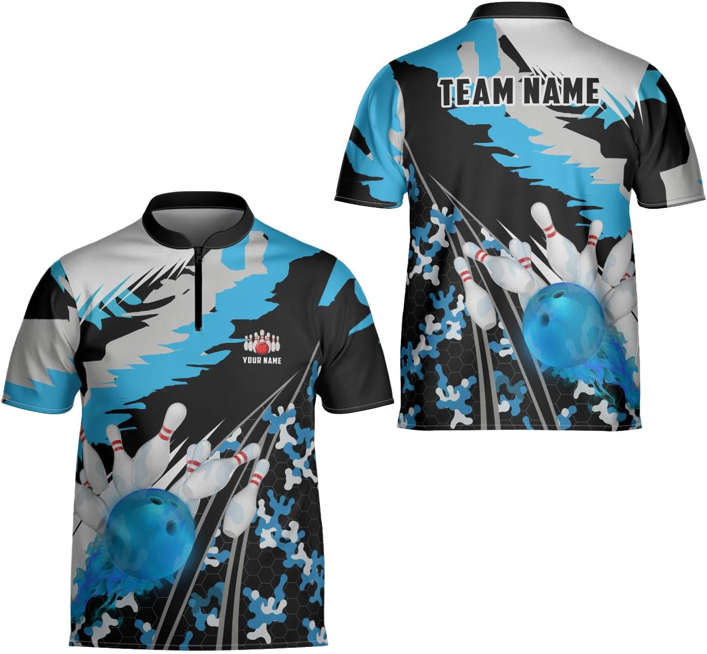 Mostprints Personalized Name Bowling Jersey 3D, Custom Bowling Shirts for Team, Bowling Shirt Unisex for Men & Women4