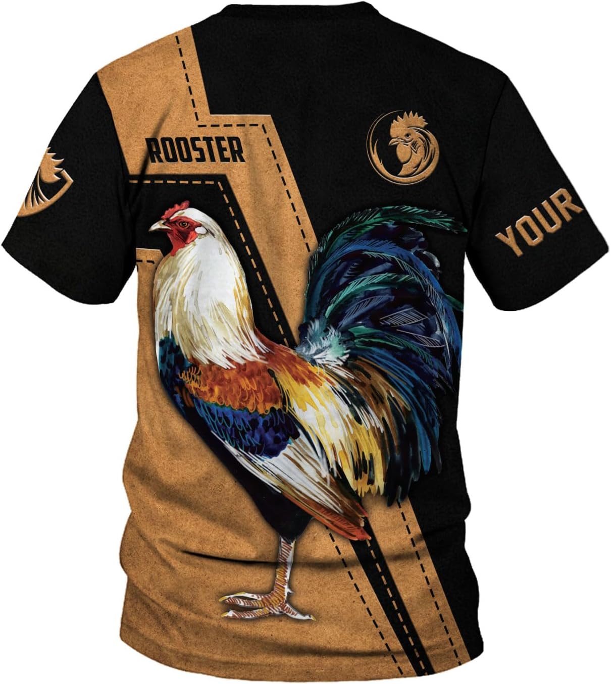 Woseprints Personalized Name Mexican Shirts for Men, Rooster Mexico Shirts for Men, Mexico Shirt Eagle Flag Mexican Eagle