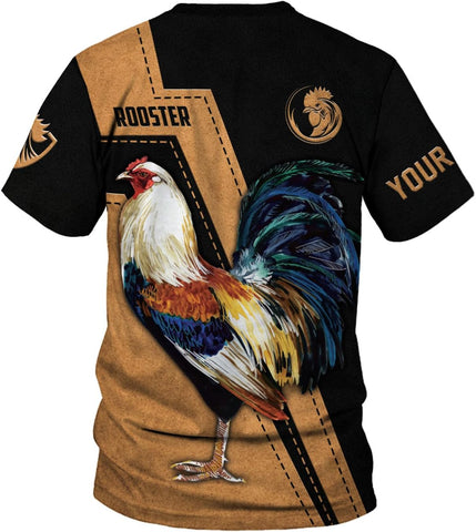 Woseprints Personalized Name Mexican Shirts for Men, Rooster Mexico Shirts for Men, Mexico Shirt Eagle Flag Mexican Eagle