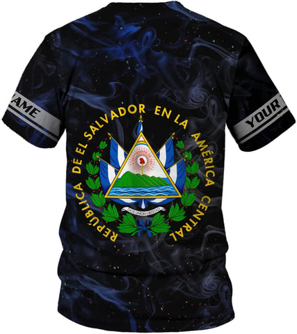 AOVL Custom El Salvador 3D Shirt for Men Camiseta De El Salvador Flag Shirt Salvadorans Pride Jersey El Salvadoreña Tshirt
