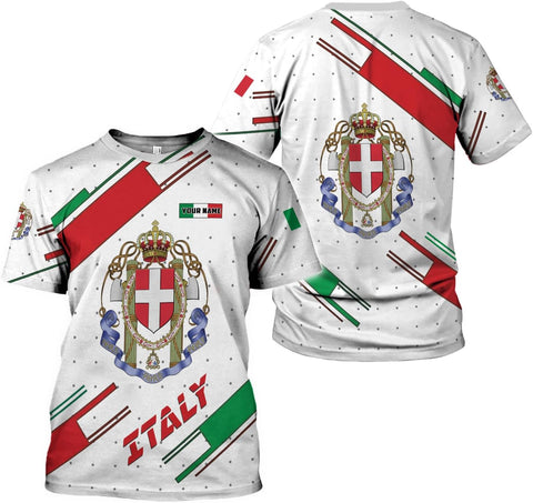 Artparel Personalized Italy Shirt 3D Italia Flag Shirt Italian Flag Shirts Italiano Shirt 3D Italian Shirt Flag for Men Women