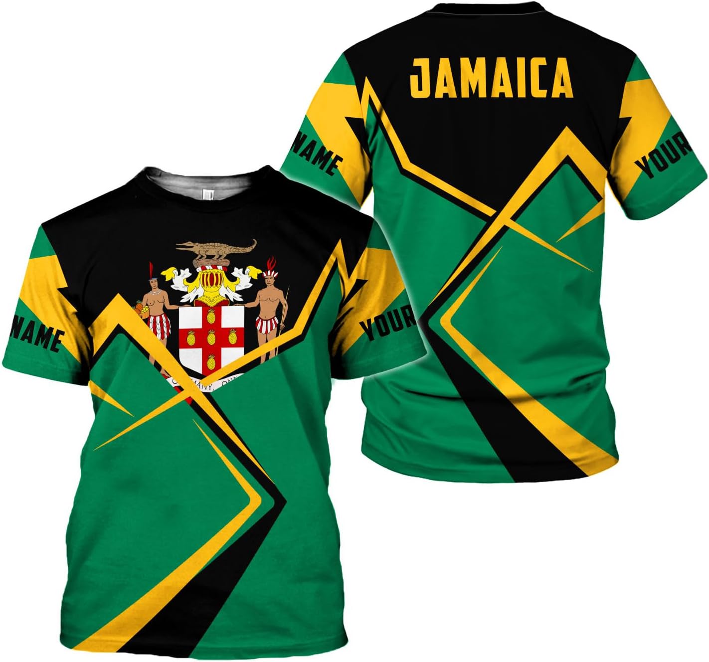 mostprints Personalized Jamaica Hoodie Camisa Jamaica Hoodies Jamaica Sweaters Shirts Men & Women Jamaican Pride Shirt Gifts