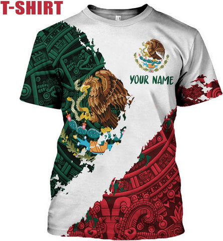 Mostprints Personalized Name Mexican Hoodie 3D, Mexican Hoodies for Men, Unisex Mexico Hoodie, Mexico Hoodies for Men