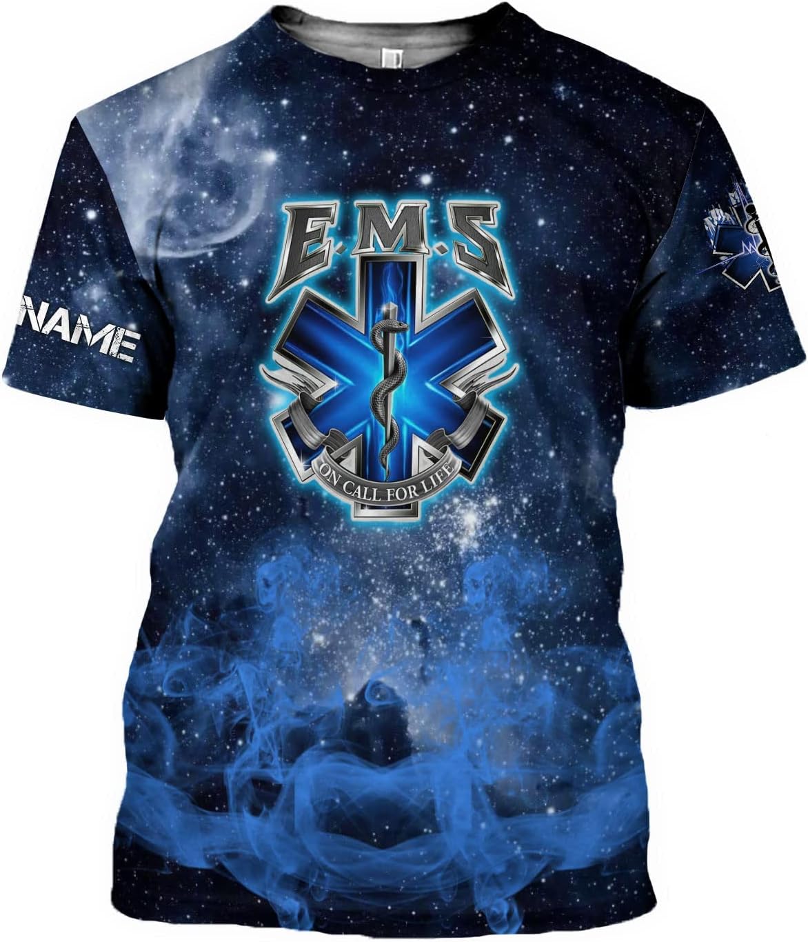 Personalized Emergency Medical Technician EMT T shirt 3D, custom name shirts EMS Tshirts 3D Unisex 3D All Over Printed Sportwear, T Shirt for Men Women Adult Full Size S-5XL TS45 Multicolor