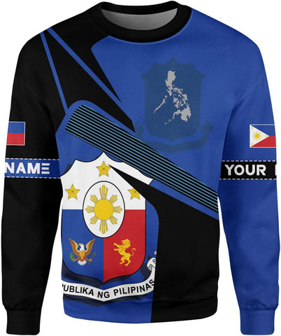 Mostprints Personalized Name Philippines Shirts 3D, Filipino Flag Pride Shirt Philippines Shirt Flag Tshirt for Men Women S-5XL