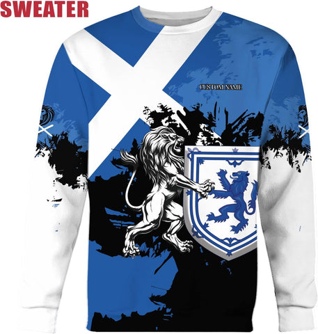 Personalized Scotland Shirt, Scottish Lion Rampart Shirts, Scotland Shirt Retro Graphic, Scots Shirt, Scotland Coat of Arms