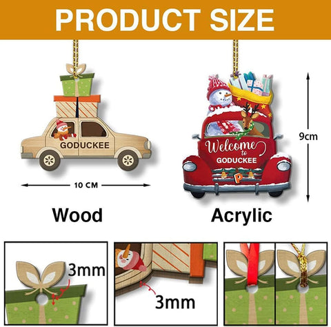 Personalized Christmas Welder Ornament with Name, Custom Welder Gifts, Welder Christmas Birthday Gift for Men Dad, Welder Ornaments for Christmas Tree, 2D Acrylic Wood Ornament (Style 1)