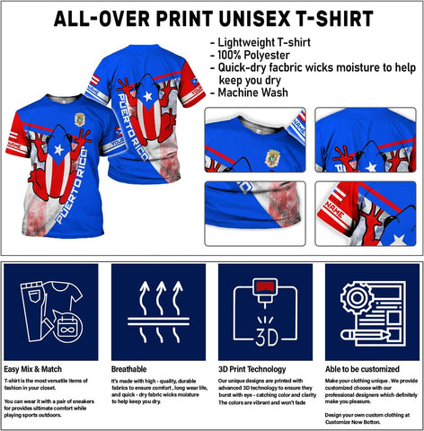 Mostefy Personalized Name Puerto Rico Shirt, Customized Puerto Rico Shirts for Men and Women, Puerto Rico Flag T-Shirt3