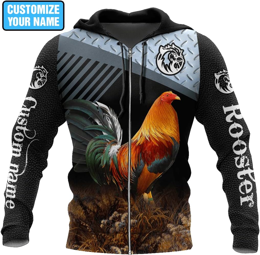 Personalized Rooster 3D gamefowl hoodies for men, mexican hoodie, rottweiler,fighting rooster redbull batalla de los gallos Unisex Hoodie, T Shirt, Zip Up Hoodie, Sweatshirt For Men Women HD425