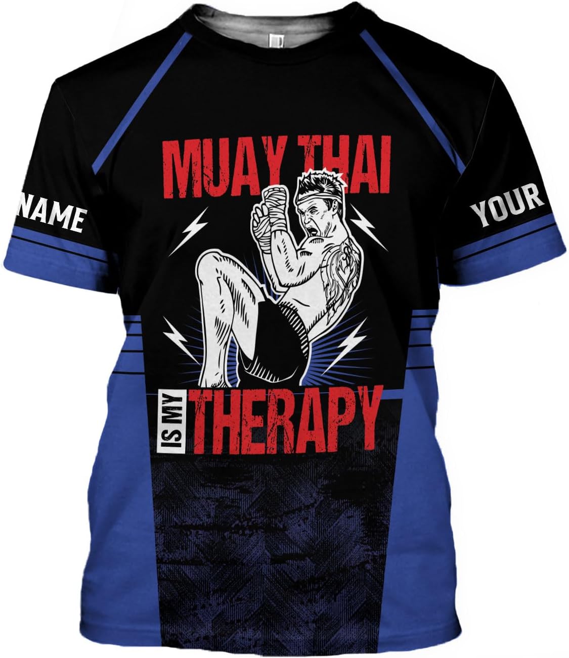 MAPrints Personalized Name Muay Thai Pride Shirt for Men