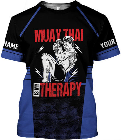 MAPrints Personalized Name Muay Thai Pride Shirt for Men