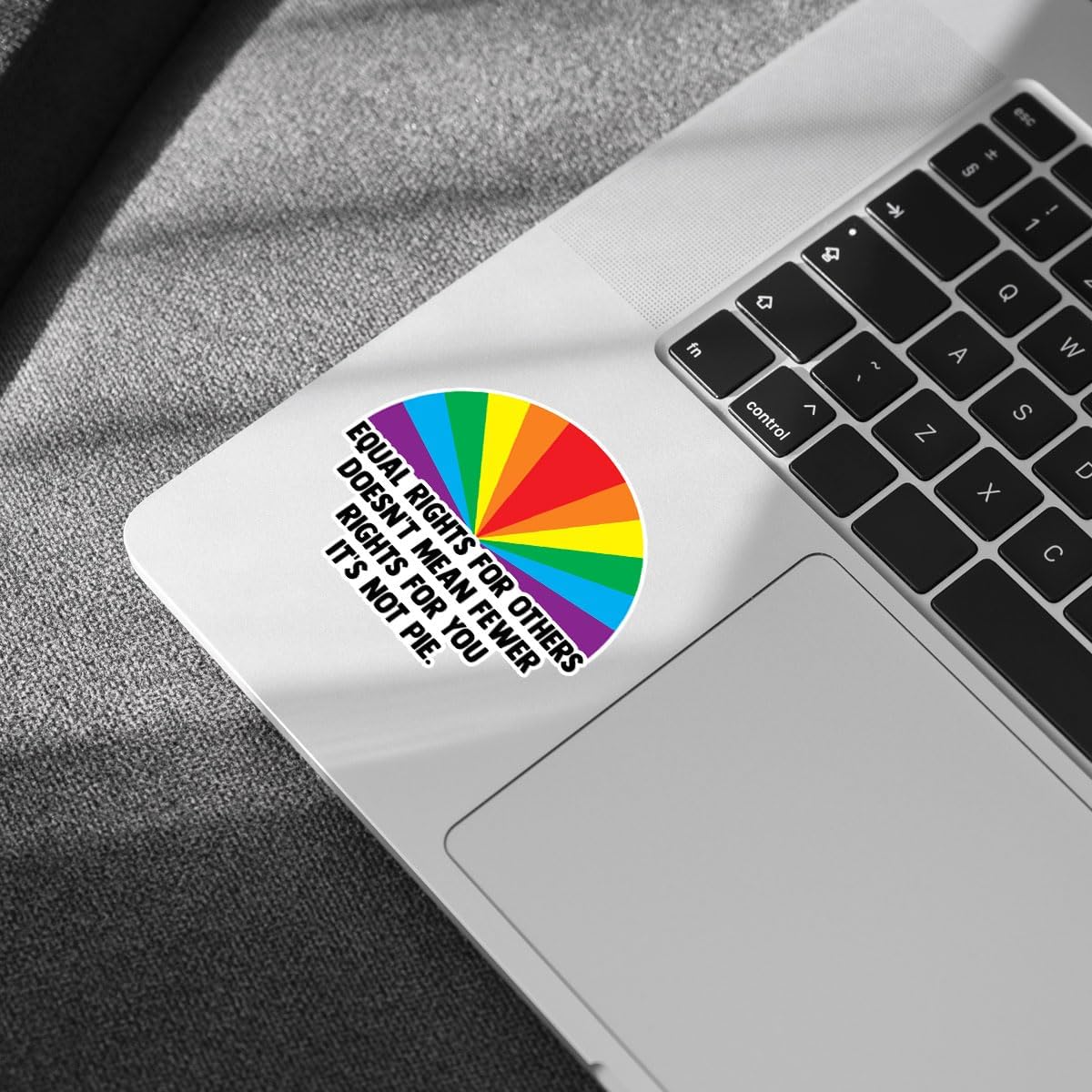 3Pcs Equal Rights For Others Sticker Does Not Mean Fewer Rights For You Its Not Pie Sticker, LGBTQ Pride Stickers, Pride Love Rainbow Flag Sticker- Stickers For Laptop Water Bottle Phone Car Helmet 3"
