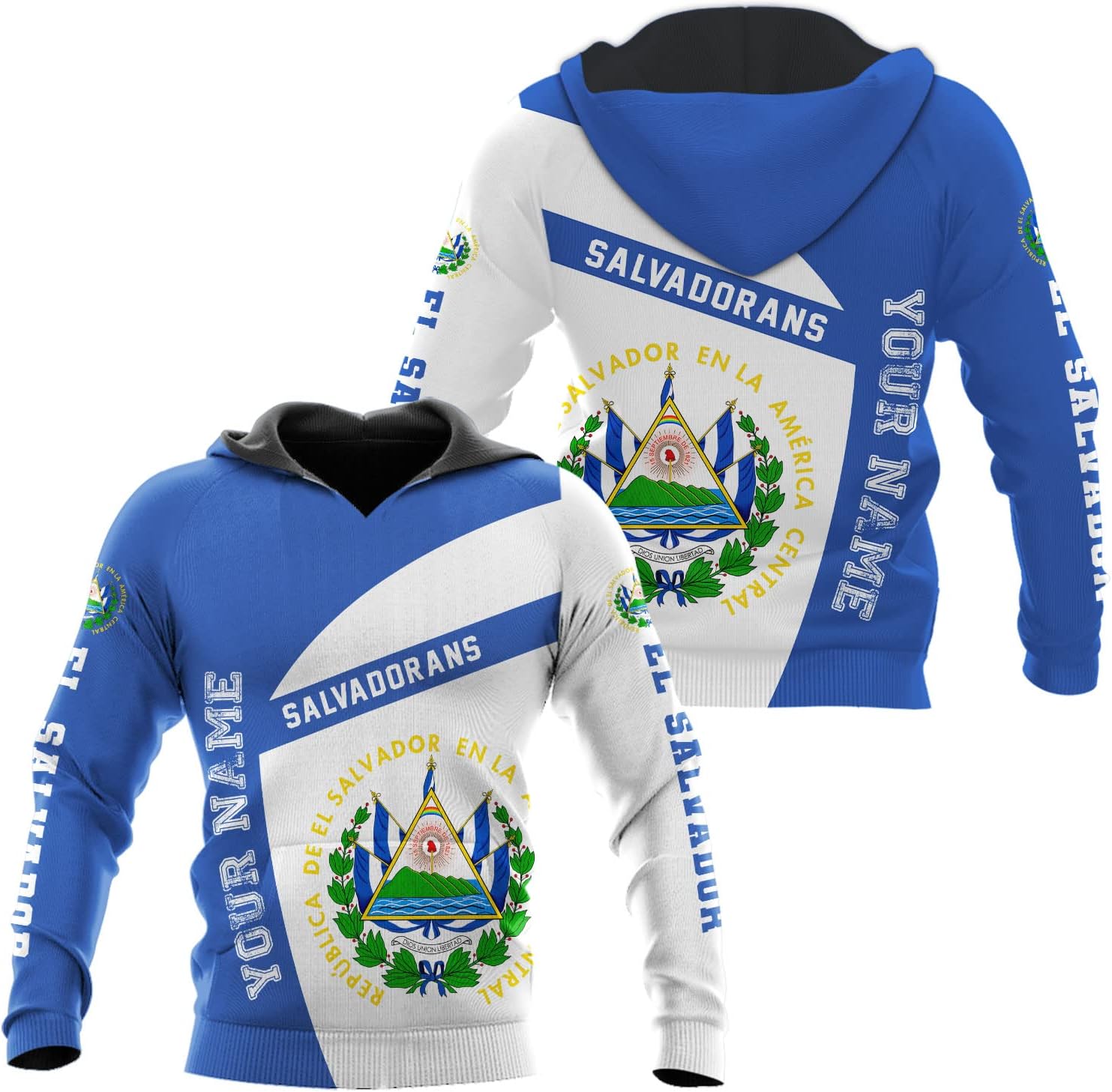 Personalized El Salvador Shirt Custom Camiseta de El Salvador Flag Shirt Men, Women Salvadorans Pride El Salvadoreña Tshirt