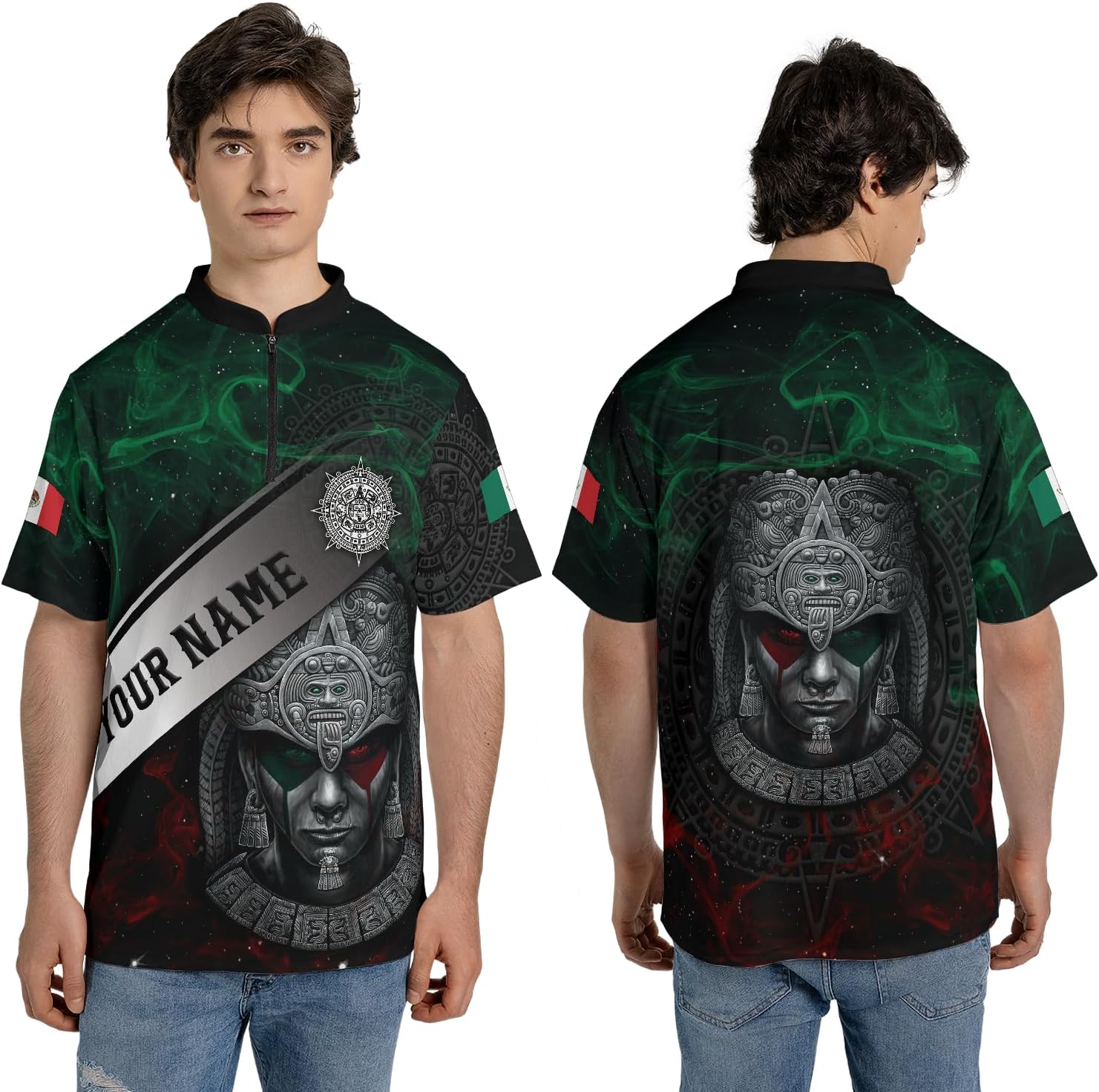 Mostprints Personalized Name Mexican Jersey Shirts for Men, Customized Mexico Shirts for Men, Mexico Shirts for Men, Women