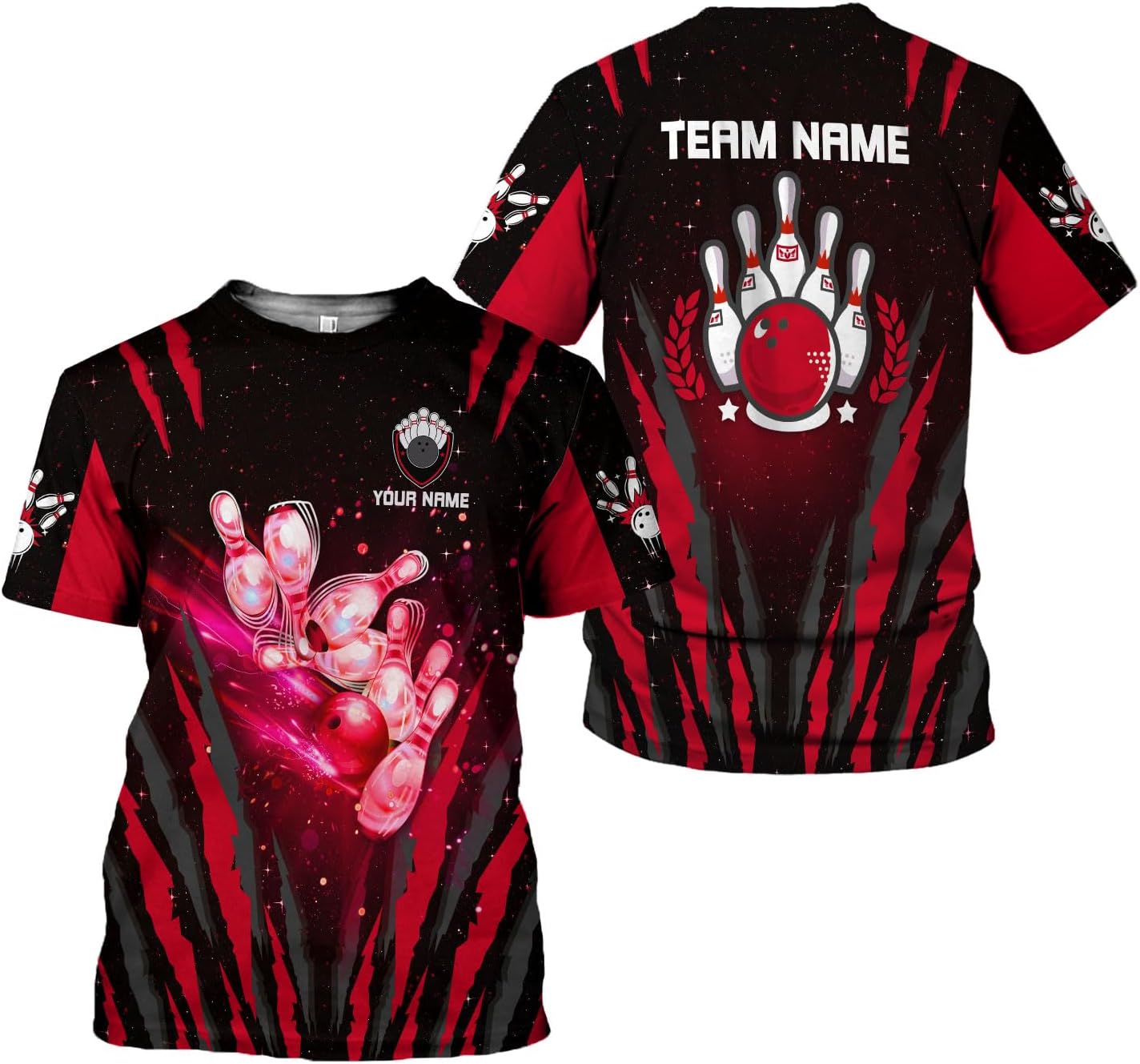 Custom Bowling Shirts, Personalized Name Bowling Shirts Unisex, Bowling Jerseys for Men & Women, Team Bowling Shirt Gift