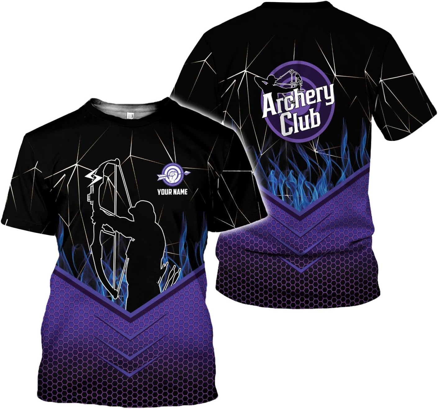 Artparel Personalized Archery Shirt 3D Archery Target Bow Archery Shirts for Men Women Archer Archery Lovers T-Shirt S-5XL
