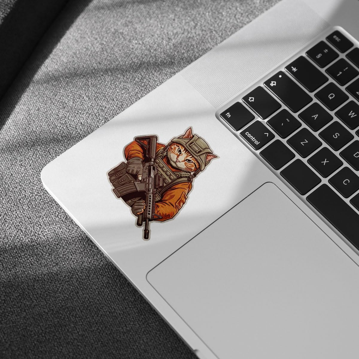 (3pcs) Tactical Cat Stickers, Armed Cats Sticker, Rifle-Carrying Cat, Operator Cat, Gun Cat, Cat Themed Stickers Die-Cut Waterproof Vinyl Sticker Laptop Water Bottle Window Phone Helmet