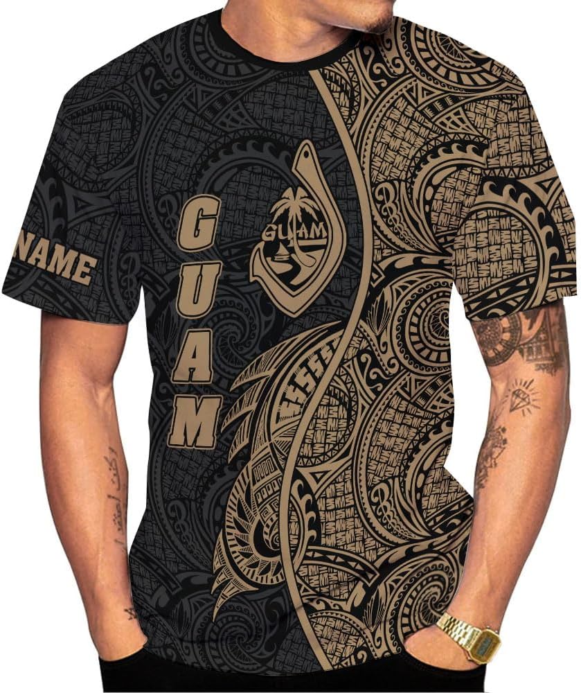 MoonArt Personalized Guam Shirt - Guahan Pride Tshirt for Men & Women - Guam Gifts Tee