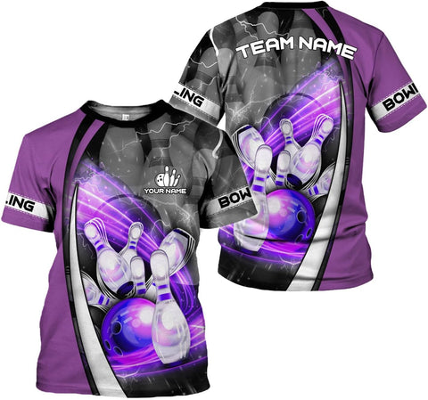 HomeDesign Personalized Name Bowling Shirts for Men & Women, Bowling Shirts for Team Bowling, Bowling Shirts Gift Unisex