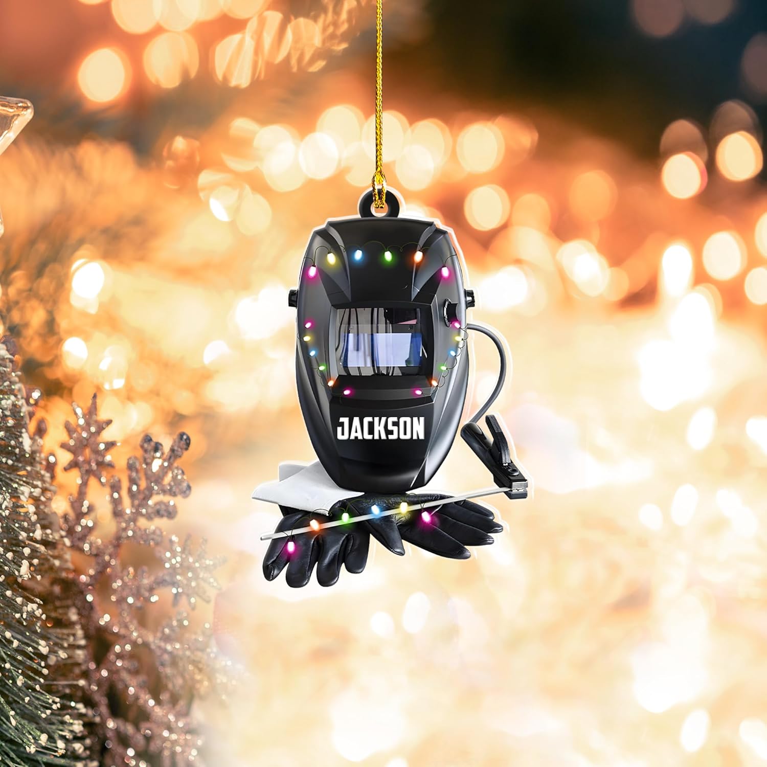 Artparel Personalized Welder Ornaments Custom Name Welder Christmas Ornament Custom Welder Gifts Welder Ornaments for Christmas Tree Welder Christmas Ornament (WD32)