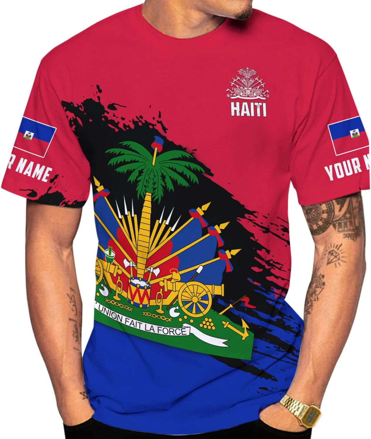 Personalized Haiti Shirt Custom Haiti Flag Shirt for Men and Women, Haitians Pride Shirt, Haitians Shirt