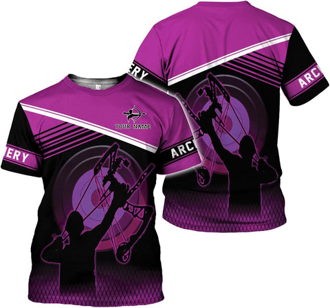 Artparel Personalized Archery Shirt 3D Archery Target Bow Archery Shirts for Men Women Archer Archery Lovers T-Shirt S-5XL