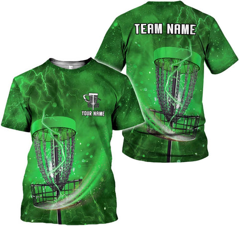 Personalized Disc Golf T-Shirt 3D All Over Printing S-5XL, Disc Golf Shirts for Men, Mens Disc Golf Tee Shirt