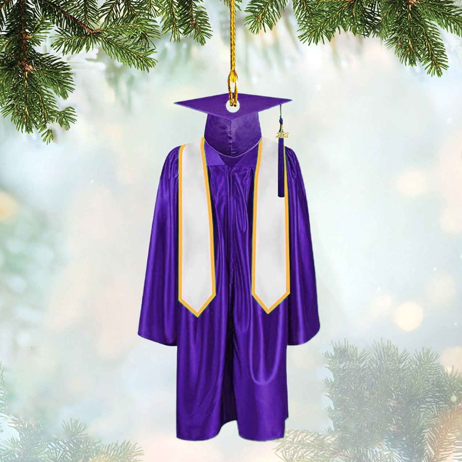 Personalized Graduation Ornaments Class of 2024 Graduation Gown Ornament Gifts Graduation Ornaments Class of 2025 College Graduation Ornaments Class of 2024 Graduate Ornament Tree Hanging Decor (G6)