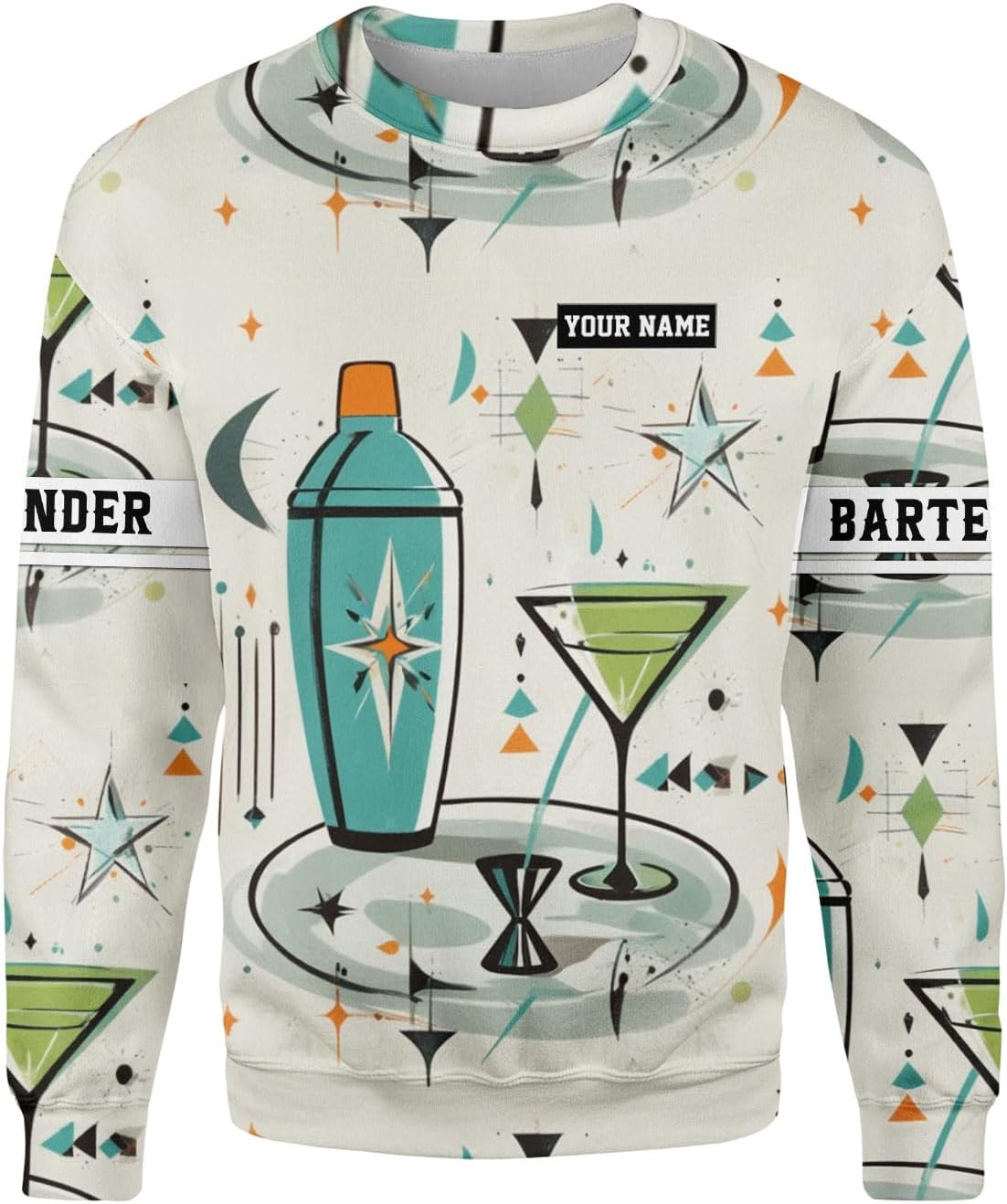 MAPrints Personalized Bartender Shirt Custom Bartender Tshirts Bartending 3D Tshirts Bartender Barista Camisas Tshirt for Men