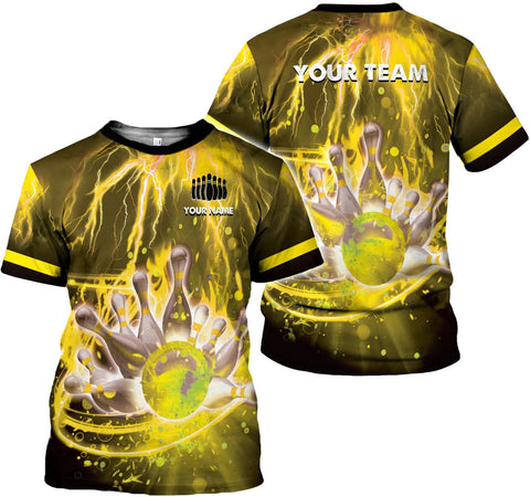 Mostprints Personalized Name Bowling Shirts for Men and Women 3D, Bowling Shirts for Team Bowling, Bowling Shirts Gift