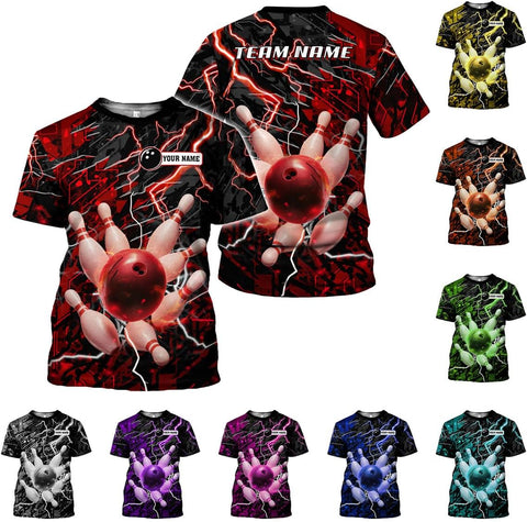 Rivelus Custom 3D Bowling Shirts Personalized for Men and Women - Unique Team Shirt & Gifts for Bowling Lovers