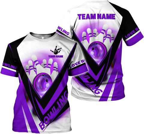 Rivelus Custom 3D Bowling Shirts Personalized for Men and Women - Unique Team Shirt & Gifts for Bowling Lovers