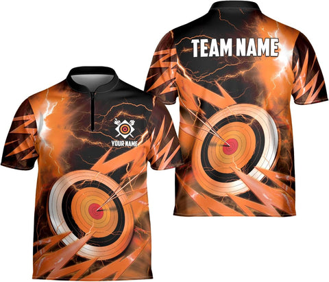 Custom Archery Jersey Shirt Bow & Arrow Personalized 3D Shirts for Archer Men Women Target Team Name Apparel Gifts