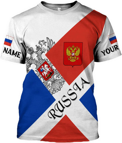 MoonArt Personalized Russia Shirts Russian Shirt Russian Coat of Arms Russia Flag Pride Shirts Russia Flag Coat of Arms