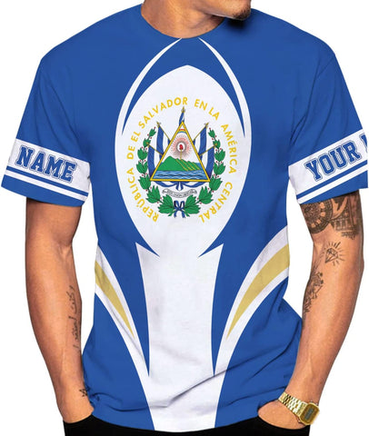 Personalized El Salvador Shirt Custom Camiseta de El Salvador Flag Shirt Men, Women Salvadorans Pride El Salvadoreña Gift