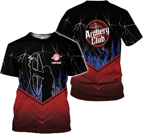 Artparel Personalized Archery Shirt 3D Archery Target Bow Archery Shirts for Men Women Archer Archery Lovers T-Shirt S-5XL