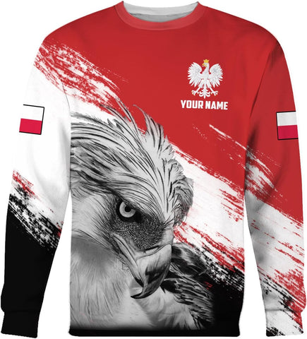 Parvii Personalized Poland Shirt Women & Men, Polska Tshirt Women Poland Shirt 3D, Poland Pride Shirts, Polish Eagle Polska