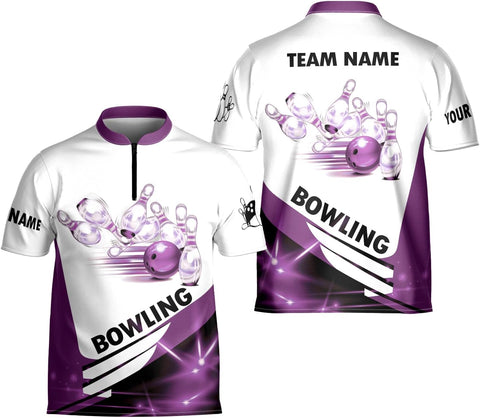 Artparel Personalized Name Bowling Jersey 3D, Custom Bowling Shirts for Team, Bowling Shirt Unisex for Men & Women