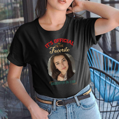 HomeDesign Personalized My Daughter in Law is My Favorite Child Shirt, Daughter in Law Tshirt favorite child is my Daughter
