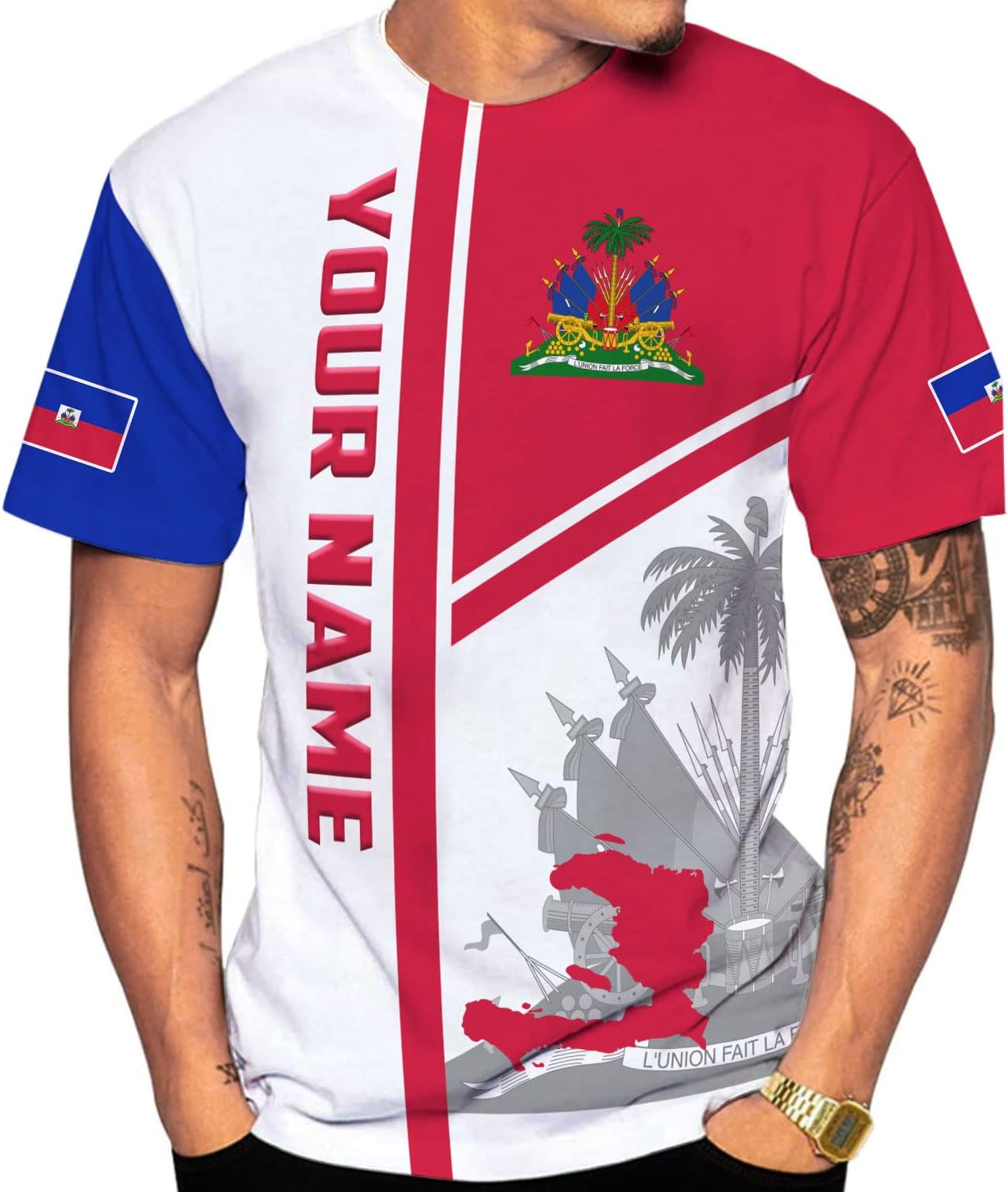 Personalized Haiti Shirt, Haitians Flag Pride Shirt, Haiti Shirts for Men & Women, Haitian Pride Tshirt, Haitian Flag Shirt