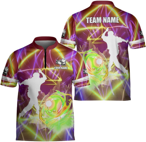Ligthuy Personalized Bowling Jersey 3D, Bowling Shirts for Team, Bowling Shirt Unisex for Men Women, Bowling Shirts for Men 2