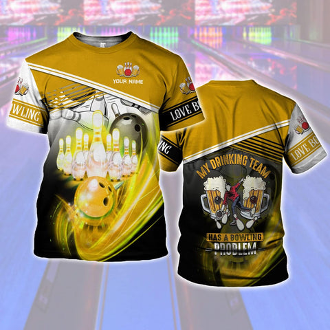 Custom Bowling Shirts, Personalized Name Bowling Shirts Unisex, Bowling Jerseys for Men & Women, Team Bowling Shirt Gift