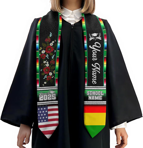 African American Graduation Sash, Graduation Stole Customize, African Graduation Sash, Graduation Stole Class of 2025