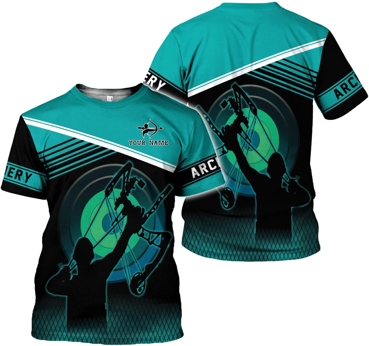 Artparel Personalized Archery Shirt 3D Archery Target Bow Archery Shirts for Men Women Archer Archery Lovers T-Shirt S-5XL