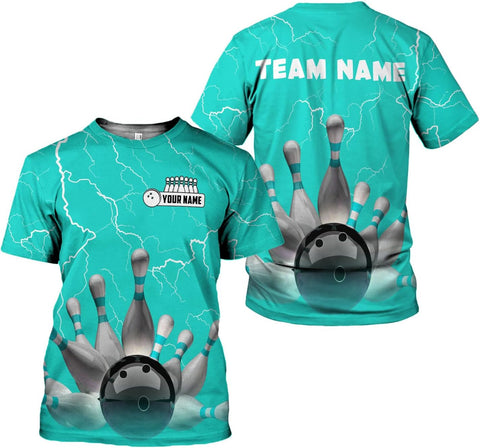 Custom Bowling Shirts, Personalized Name Bowling Shirts Unisex, Bowling Jerseys for Men & Women, Team Bowling Shirt Gift